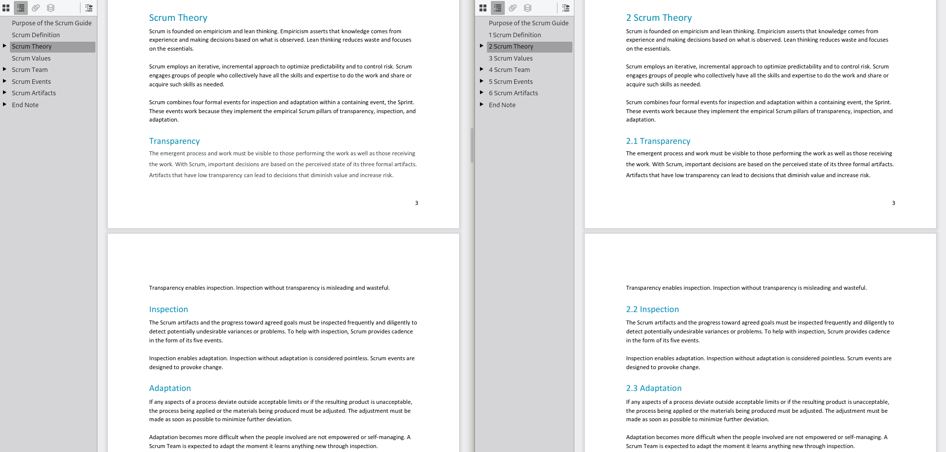 Comparison between original and edited PDF